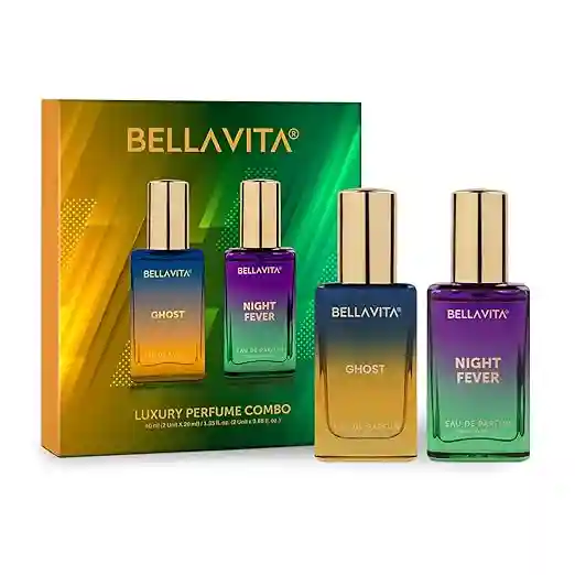  BELLAVITA - Ghost & Night Fever - Long Lasting 2x20ml EDP Perfume for Man and Woman